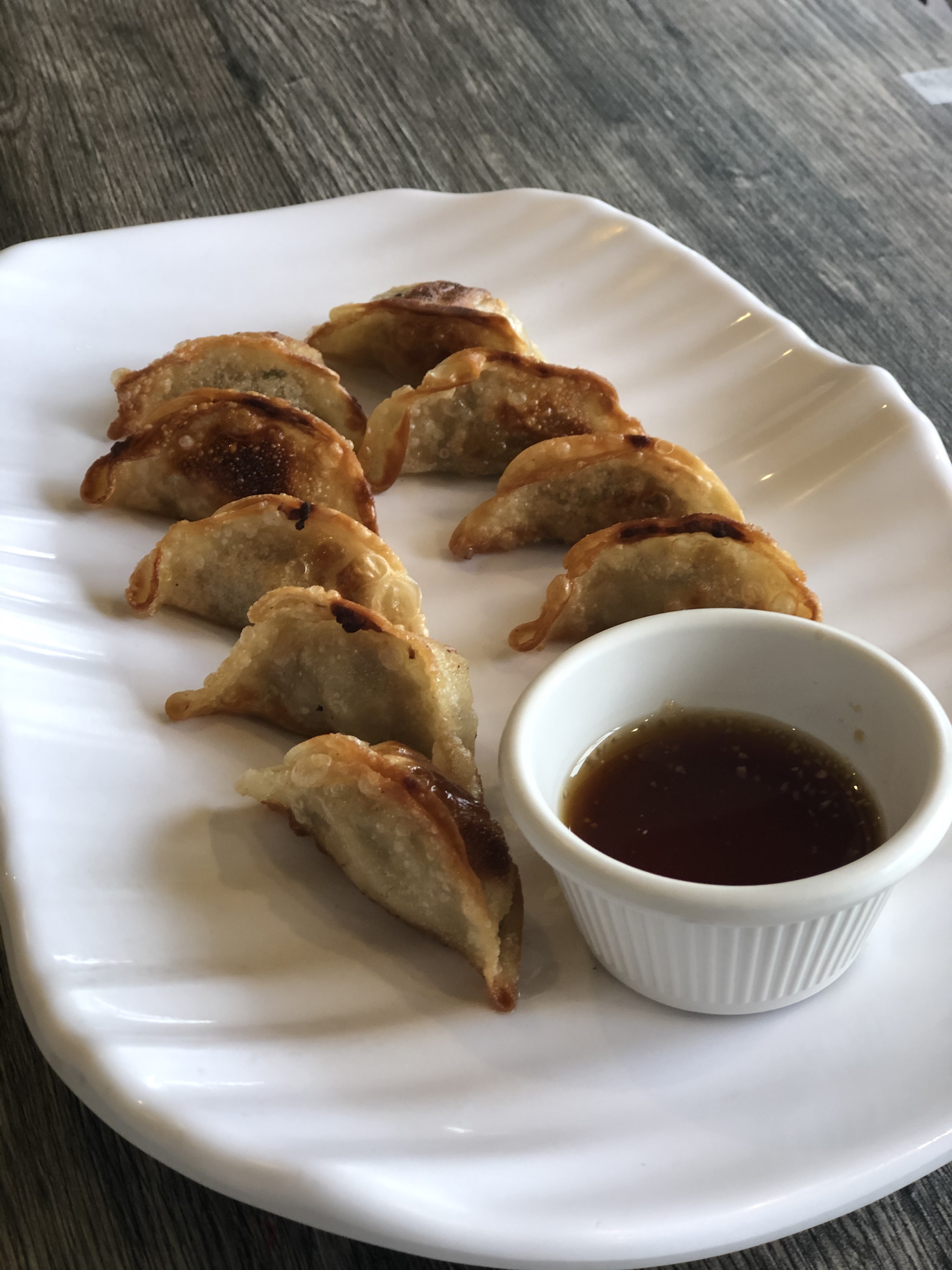 Order 2. Pan Fried Dumplings food online from Cho Dang Tofu store, Mount Prospect on bringmethat.com