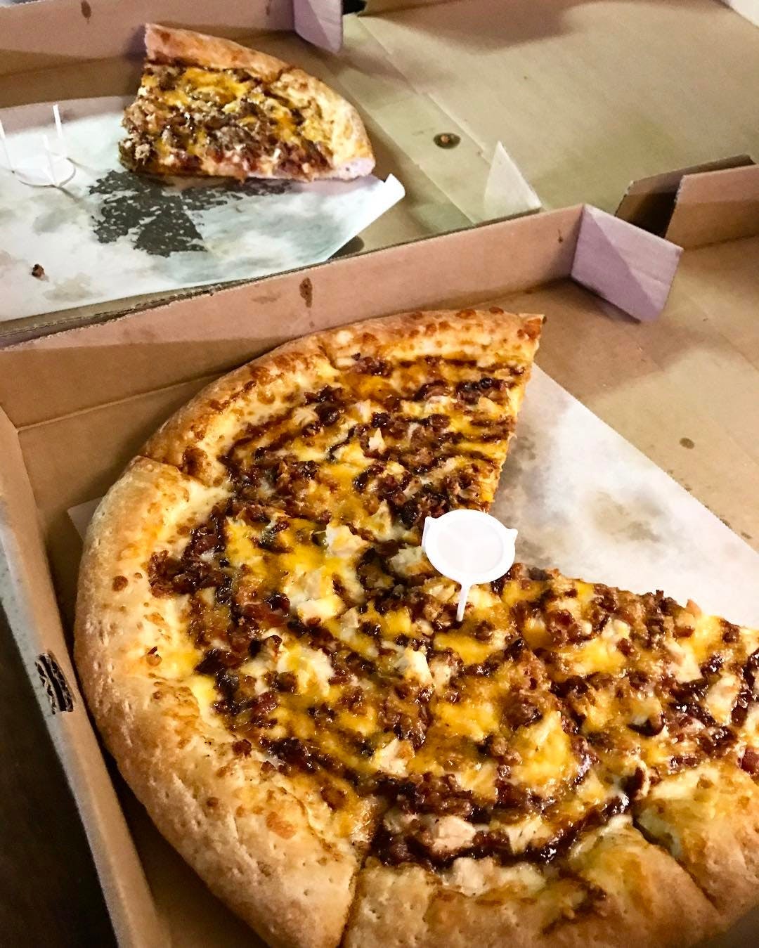 Order Black & Gold Pizza (Award Winning!) - Medium 14'' (8 Cuts) food online from Large Plain store, Pittsburgh on bringmethat.com