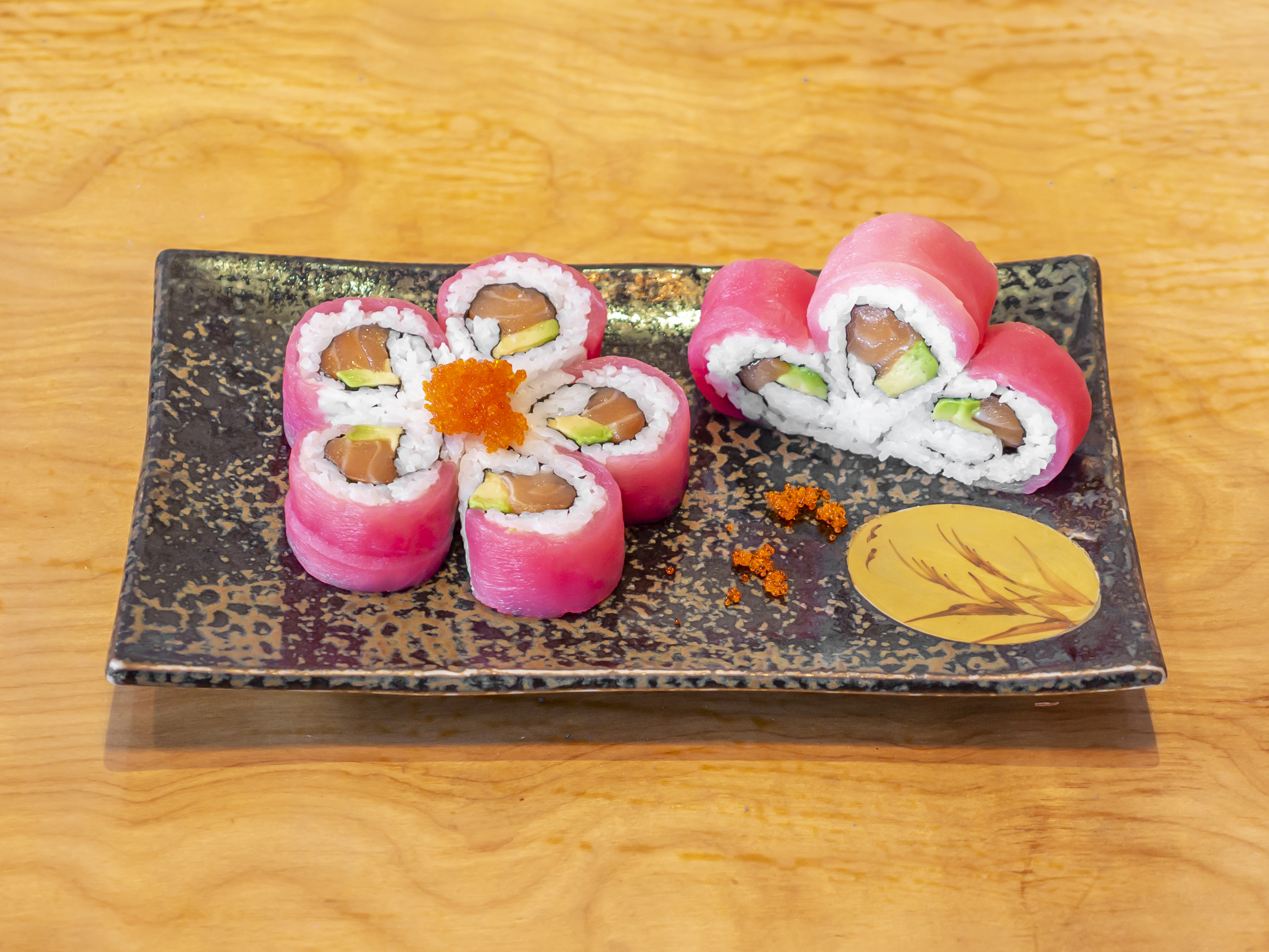 Order 5. Cherry Blossom Roll food online from Mikado Bistro store, Brentwood on bringmethat.com