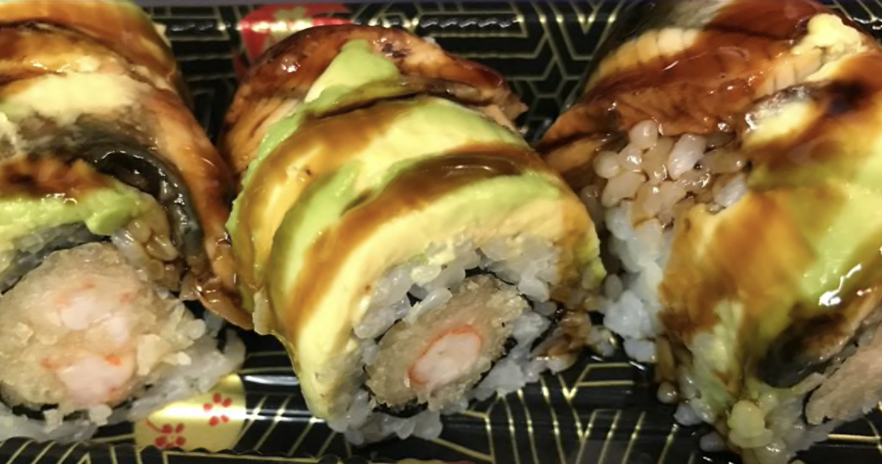 Order Dinosaur Roll food online from Abeca sushi store, New York on bringmethat.com