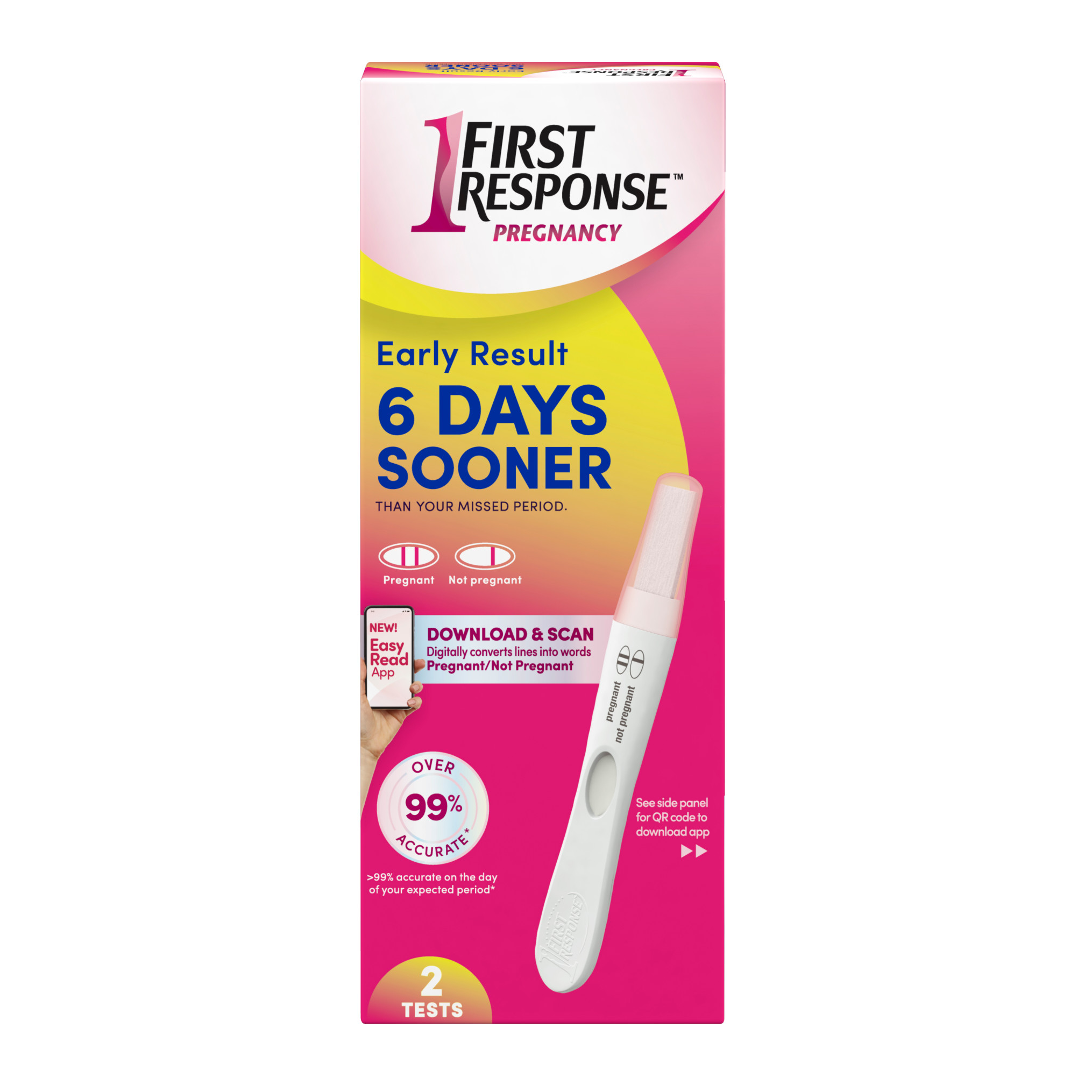 Order First Response Early Result Pregnancy Test - 2 ct food online from Rite Aid store, MILLER PLACE on bringmethat.com