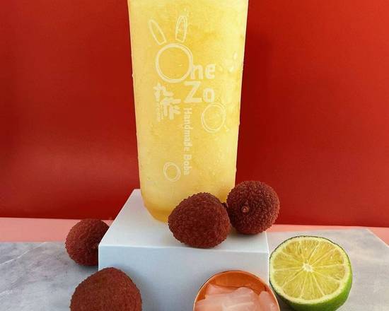 Order Jasmine Lychee Slush (with Lychee Jelly) food online from One Zo store, Monterey Park on bringmethat.com