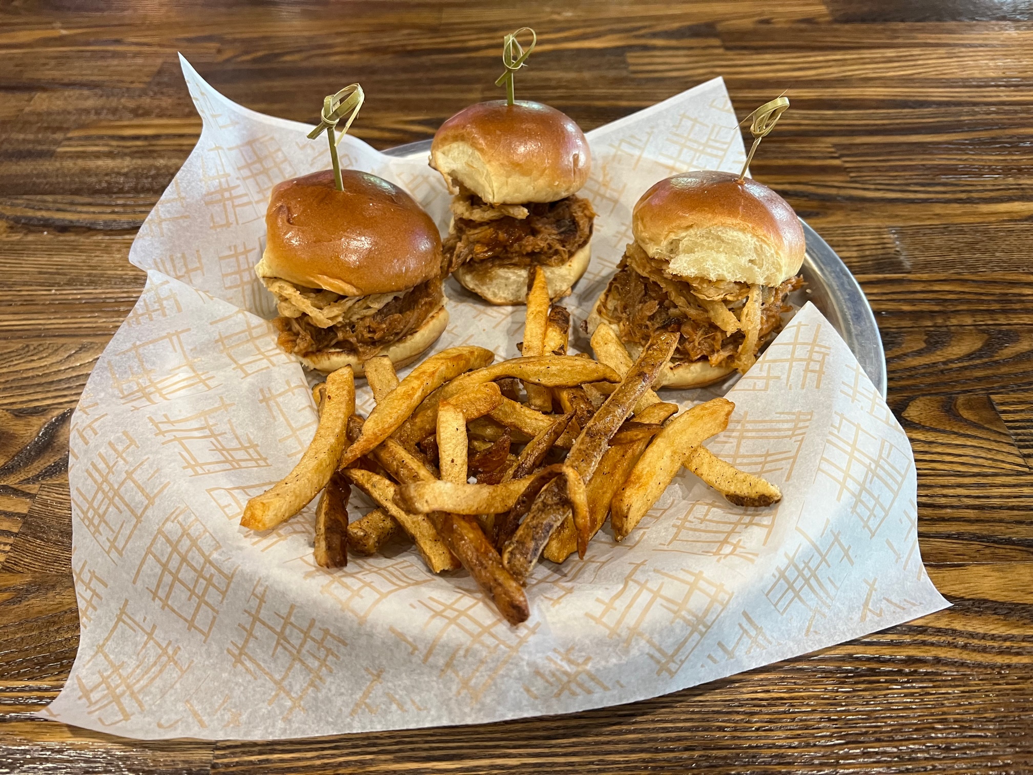 Order *NEW* Pulled-Pork Sliders food online from Ten Pin Alley store, Hilliard on bringmethat.com