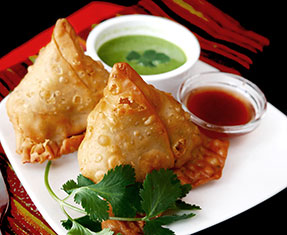 Order 02. Veggie Samosa (V) food online from Noori Pakistani & Indian store, San Bruno on bringmethat.com