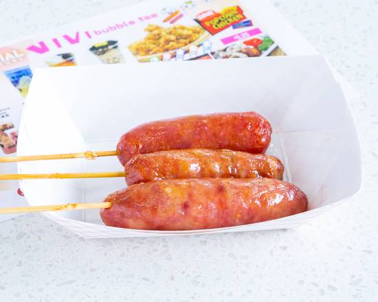 Order BBQ Sausages 3pcs food online from Vivi Bubble Tea store, Metairie on bringmethat.com