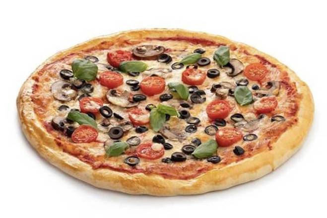 Order Vegetable Pizza Pie food online from J2 PIZZA CAFE & SUSHI BAR store, Brooklyn on bringmethat.com