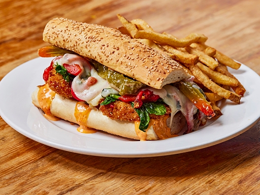 Order Mel's Chicken Sandwich food online from Sabrina Cafe store, Collingswood on bringmethat.com