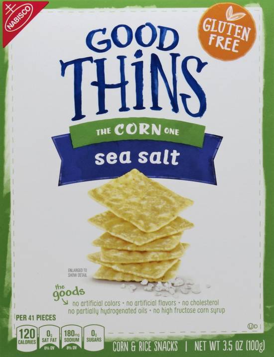Order Good Thins Gluten Free Crackers Simply Salt Corn & Rice (3.5 oz) food online from Rite Aid store, Yamhill County on bringmethat.com