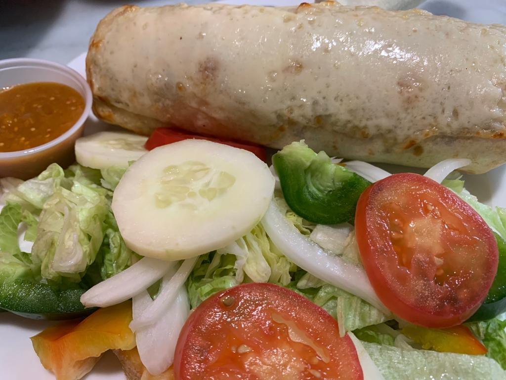 Order Pollo Burrito food online from Tacos Pizza store, Bound Brook on bringmethat.com