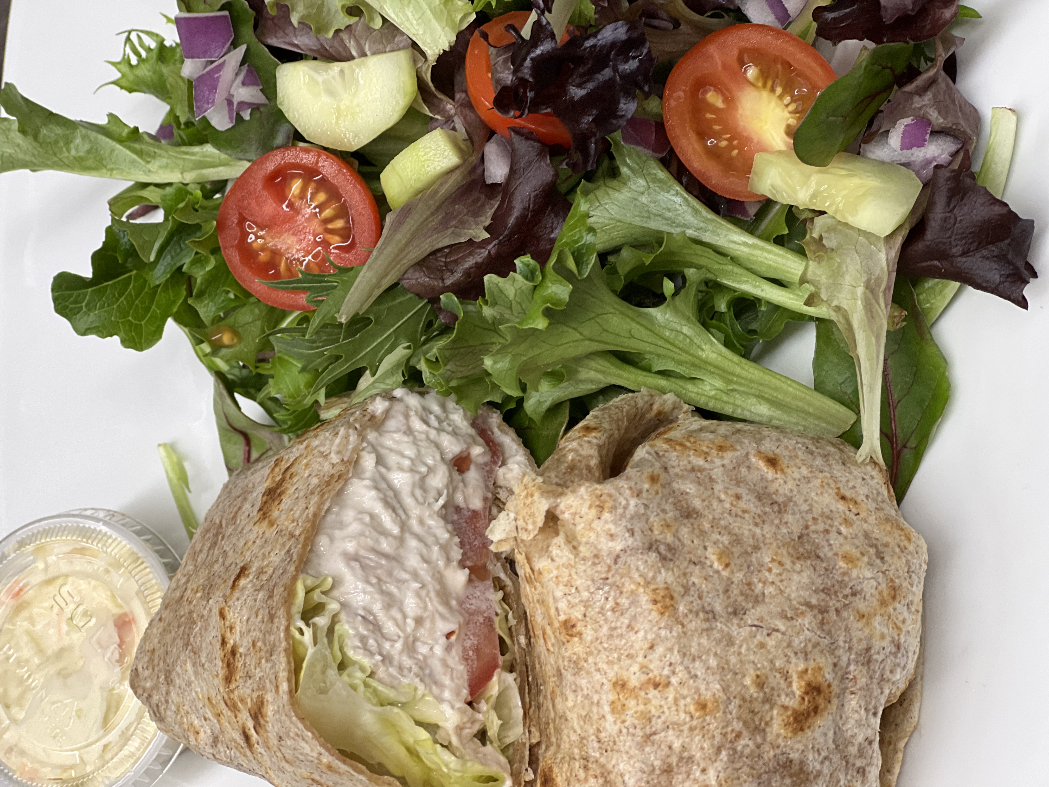 Order Tuna Salad Wrap food online from Irish Coffee Shop store, Yonkers on bringmethat.com