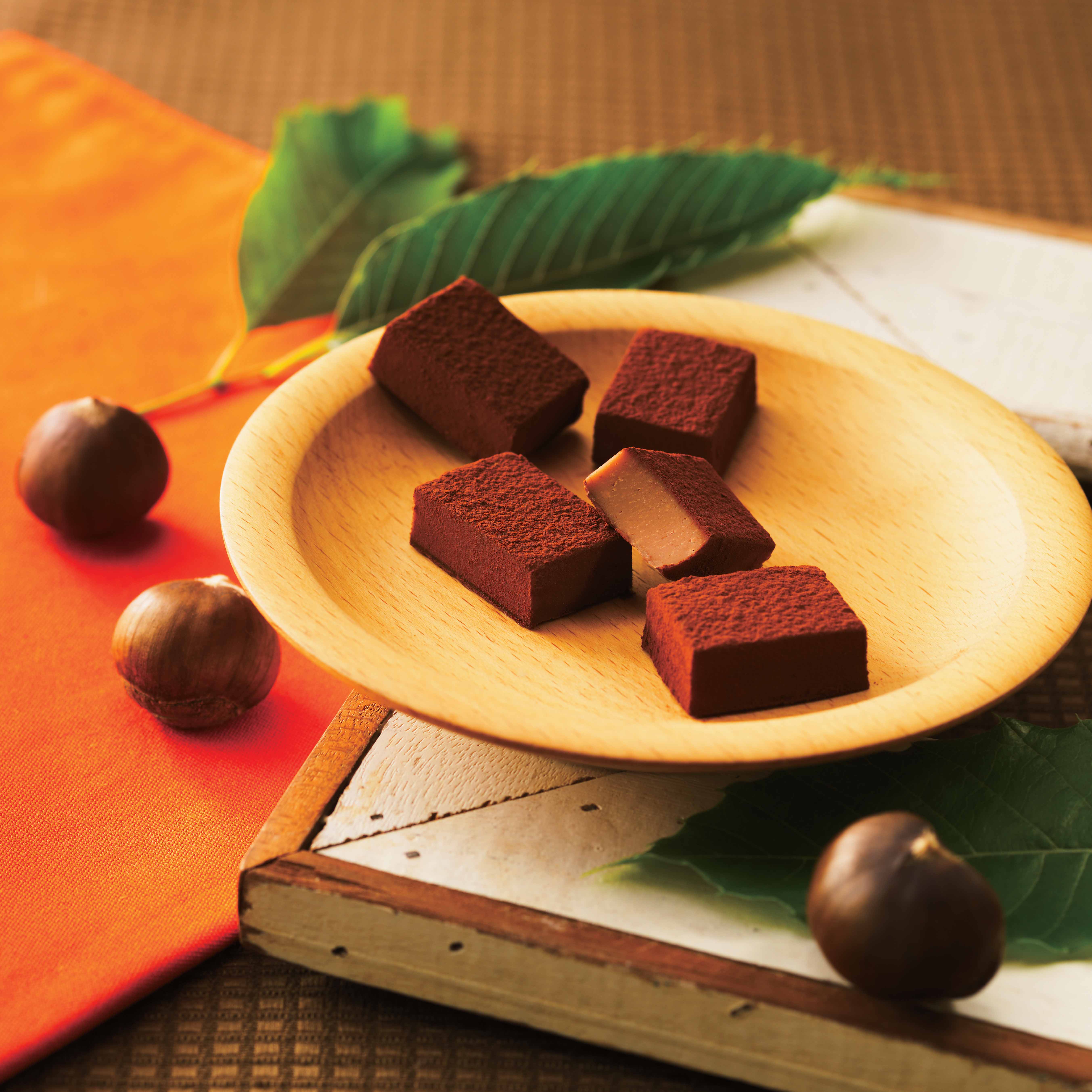 Order Nama Chocolate "Chestnut" food online from Royce Chocolate store, Santa Clara on bringmethat.com