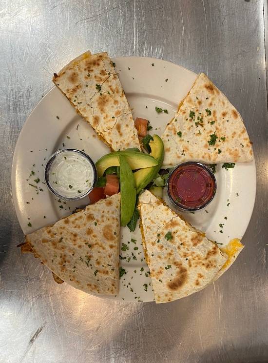 Order Chicken Quesadilla food online from Pita Grill &Amp; Creperie store, Summit on bringmethat.com