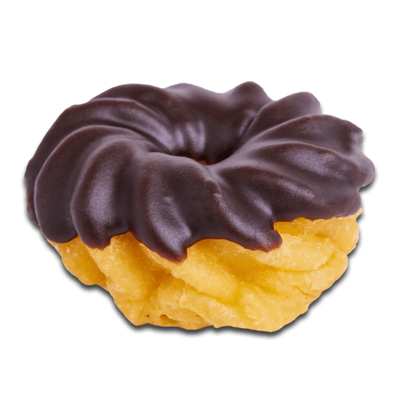 Order Chocolate Iced Cruller food online from Randy Donuts store, Downey on bringmethat.com