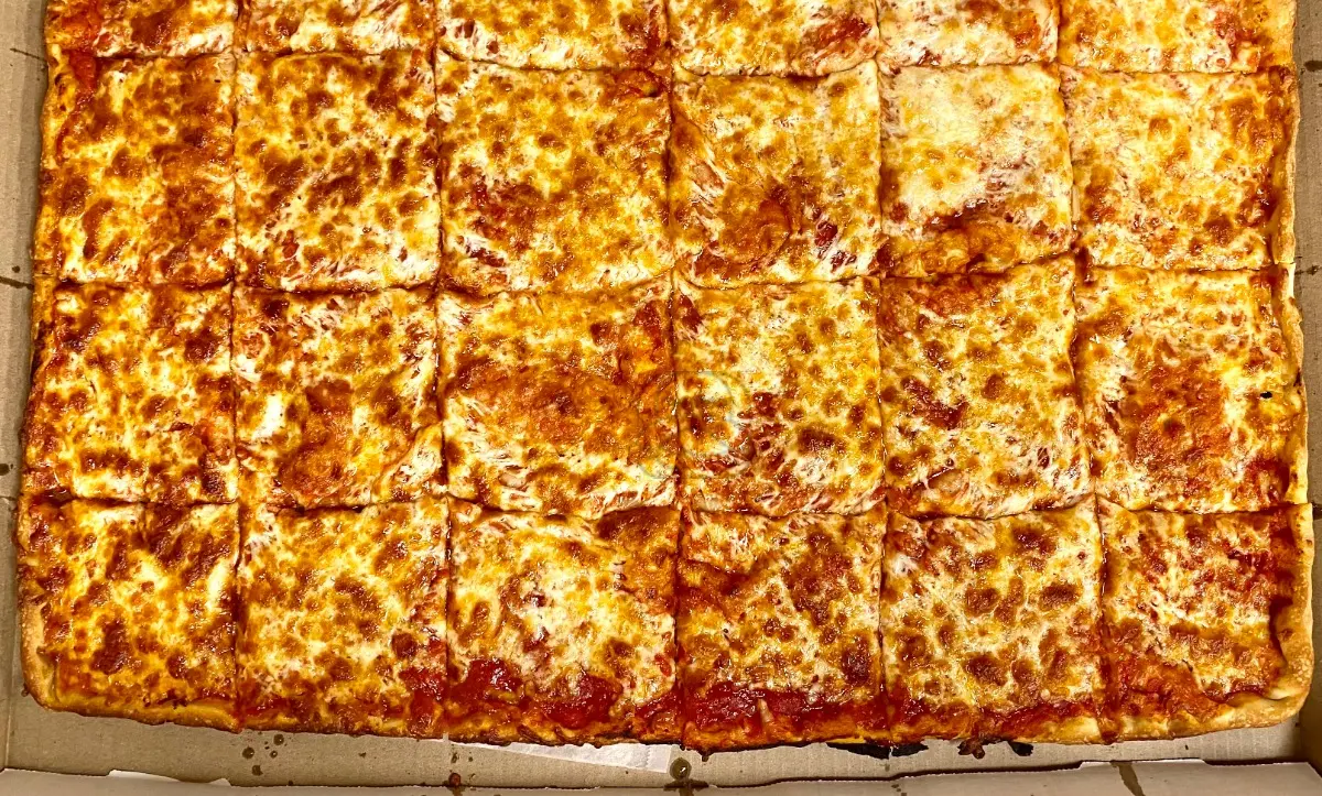 Order 24 Cut Cheese Sicilian Pizza food online from Dino's store, Albany on bringmethat.com