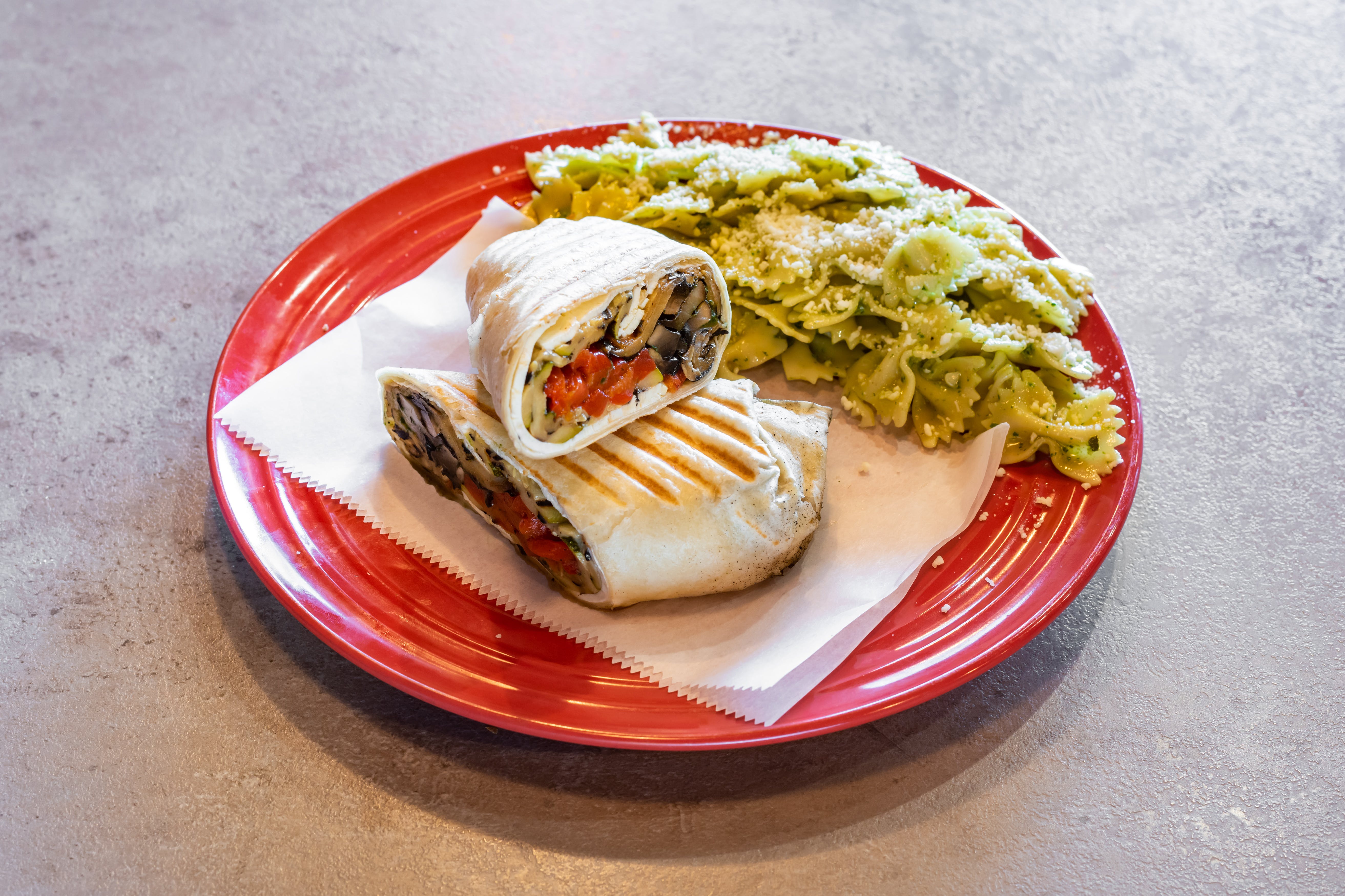 Order Grilled Veggie Wrap - Wrap food online from Pizza & Panini store, Toms River on bringmethat.com