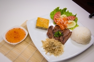 Order C3 Com Bi Cha Nem Nuong food online from Saigon Cafe store, Cherokee County on bringmethat.com
