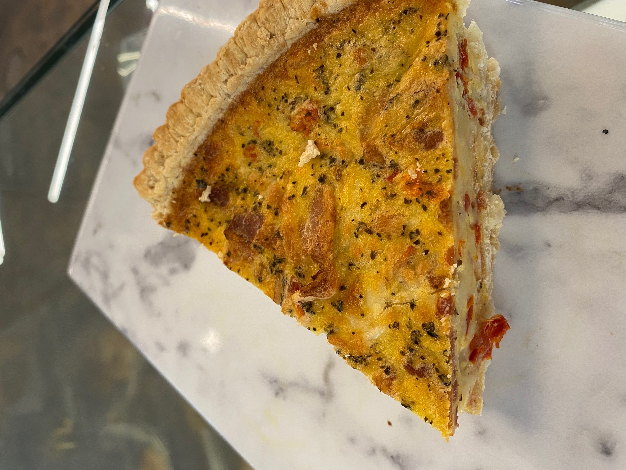 Order Bacon, spinach, & feta Quiche food online from Sparkd Creative Pastry store, Wilmington on bringmethat.com
