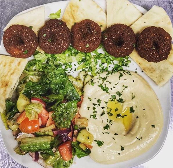 Order Falafel Plate food online from The Grill House store, La Verne on bringmethat.com