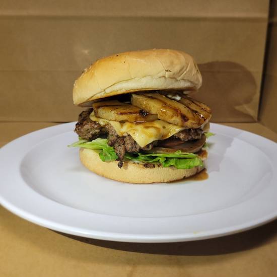 Order Hawaiian Burger food online from MV BBQ & Burger store, Palmdale on bringmethat.com
