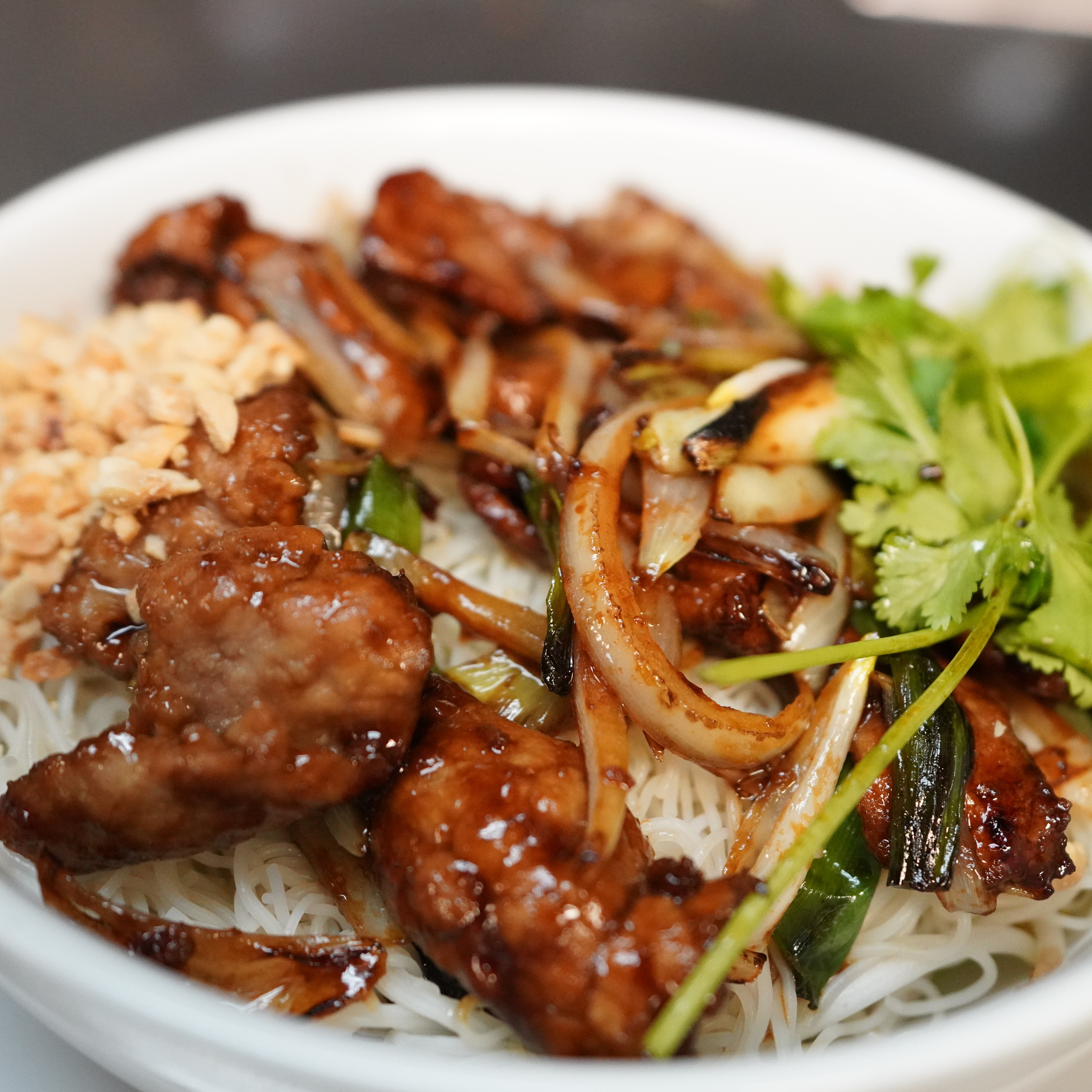 Order Pork Over Rice Noodle Salad food online from Red Pepper Chinese Restaurant store, RICHFIELD on bringmethat.com
