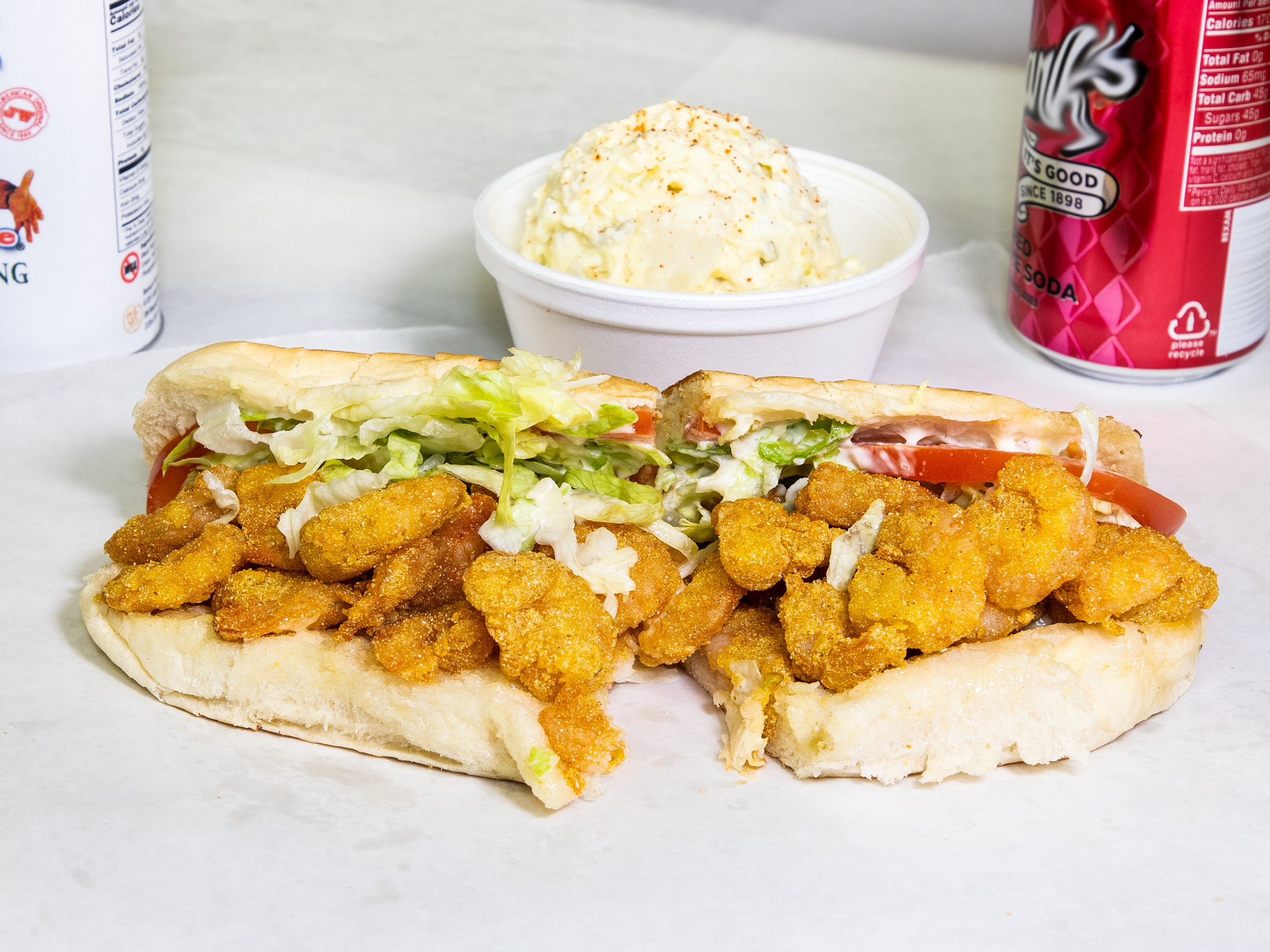 Order Shrimp Back Bay Style Po'Boy food online from Quave Brothers Poboys and Meat Market store, Diberville on bringmethat.com