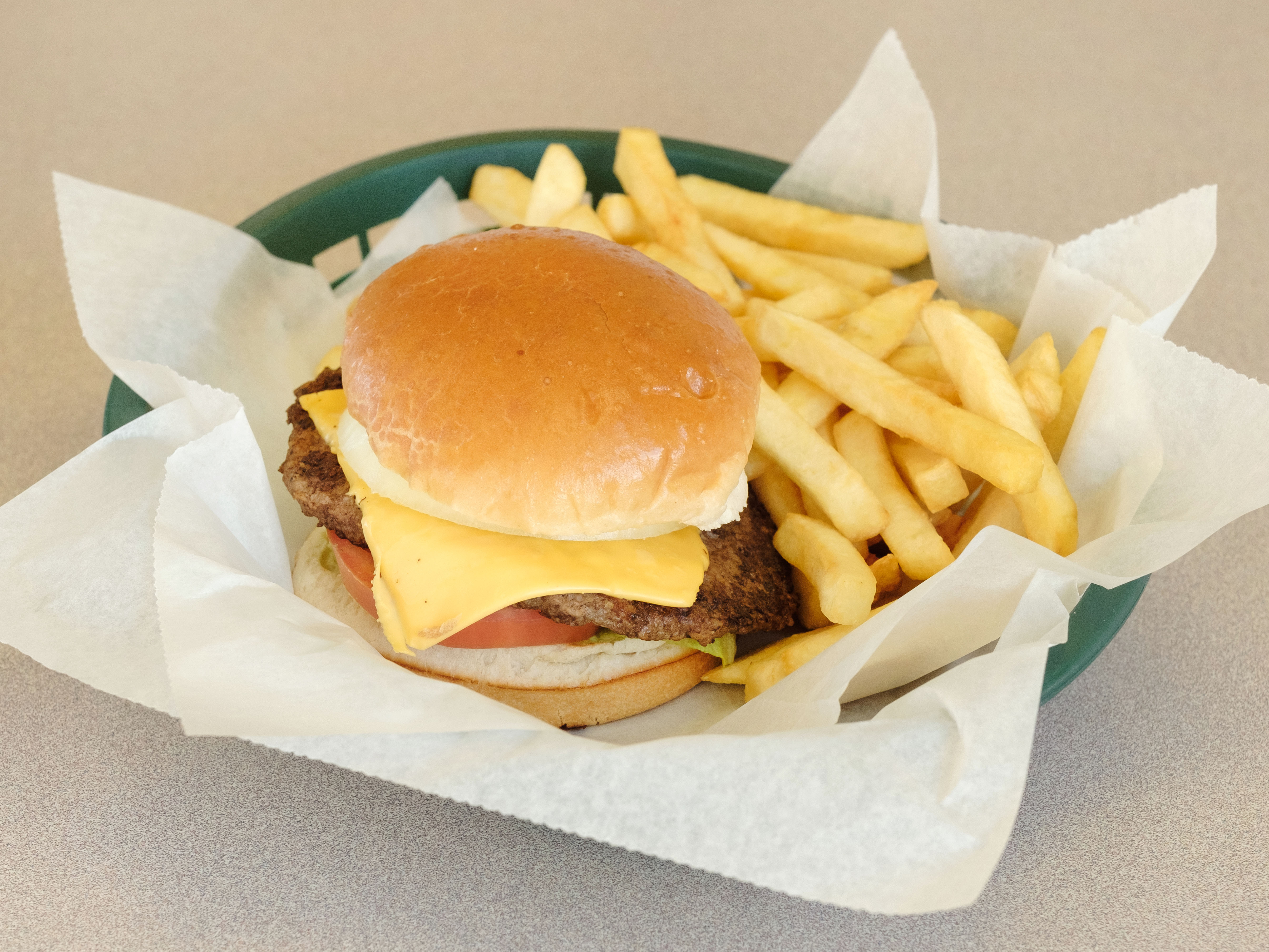 Order Southern Single Burger food online from Sam's Southern Eatery store, Durham on bringmethat.com