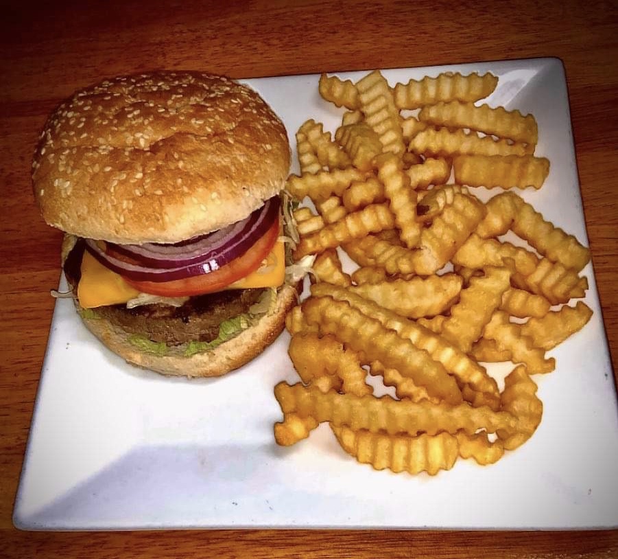 Order Cheeseburger Deluxe w/ Fries food online from San Michaels store, Hackensack on bringmethat.com
