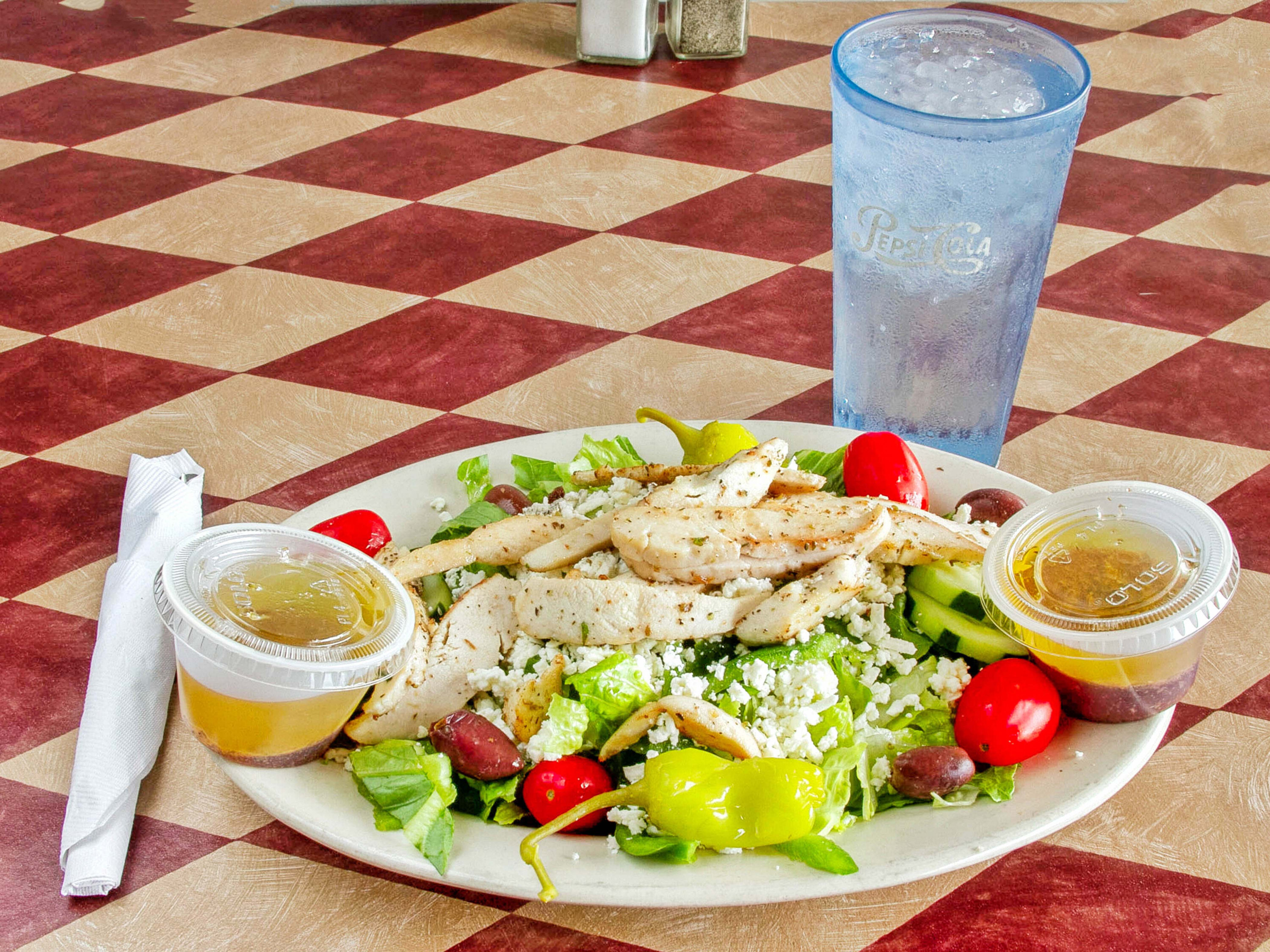 Order Greek Salad food online from Crepizza store, Charleston on bringmethat.com