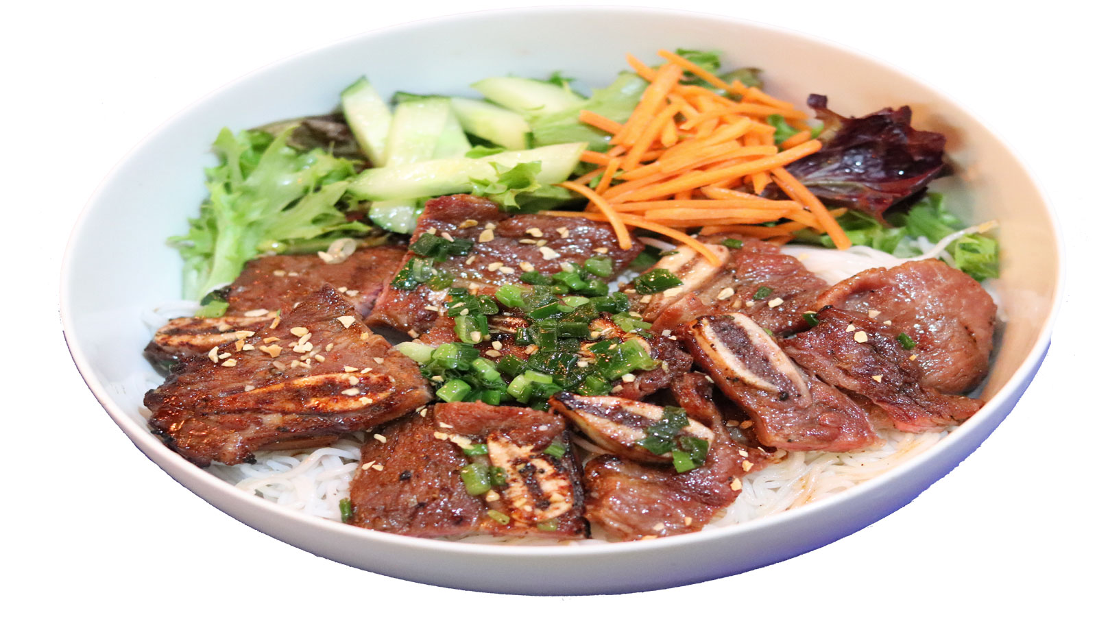 Order Vermicelli Noodle with Korean BBQ Beef Ribs food online from Pho Fresh Alley & Boba Tea store, Tempe on bringmethat.com