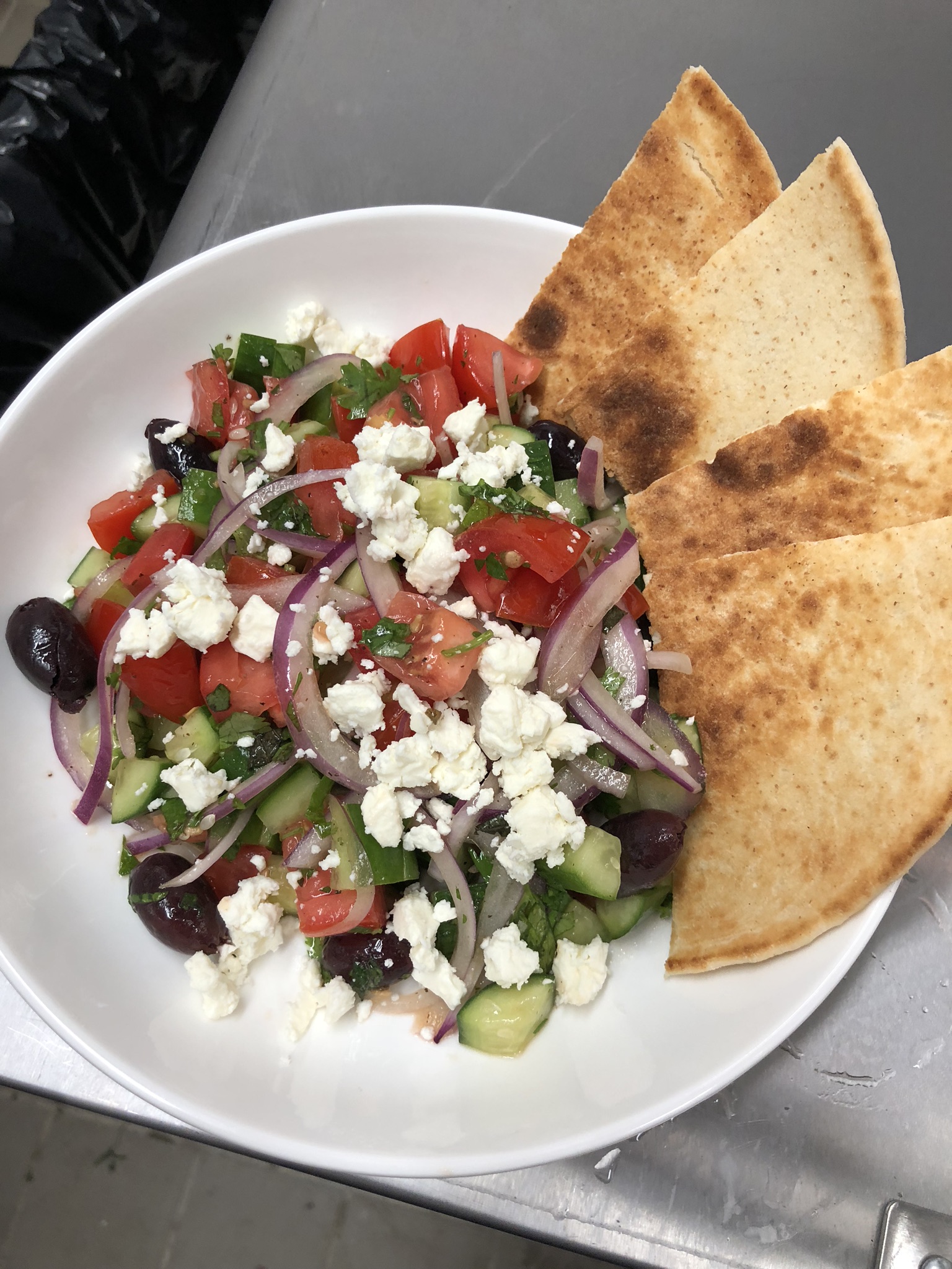 Order Shepherd’s Salad food online from Hala Cafe store, Brooklyn on bringmethat.com