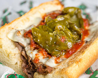 Order  The Godfather Sandwich food online from Beggars Pizza store, Blue Island on bringmethat.com