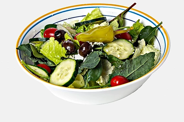 Order Greek Salad food online from New Braunfels Coffee store, New Braunfels on bringmethat.com
