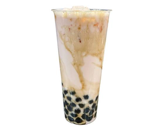 Order RoseBoba Milk Tea food online from Lucky Rolls Cafe store, Englewood on bringmethat.com