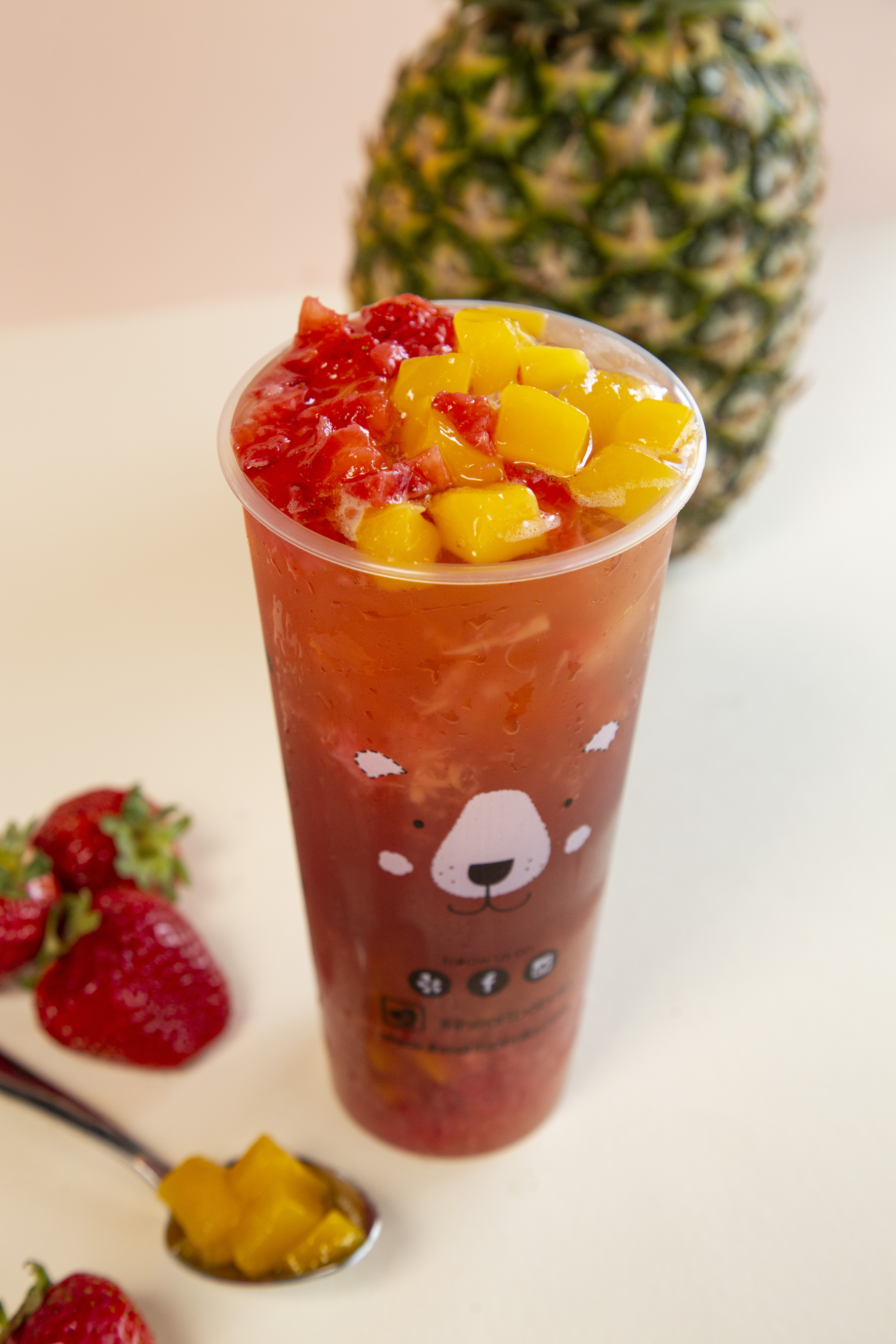 Order Fruity Oolong Tea food online from I Heart Boba store, Rowland Heights on bringmethat.com
