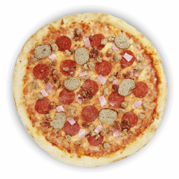 Order Meat Lover Pizza 10" food online from Nonna Rosa Jeffersonville store, Eagleville on bringmethat.com