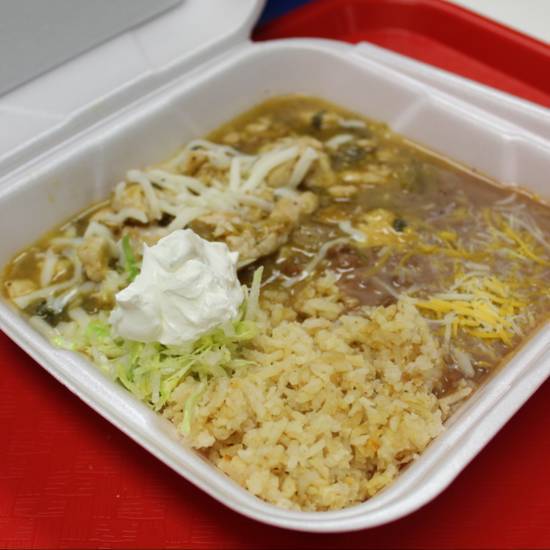 Order Chicken Mix with Rice & Beans food online from Fat Boy store, Henderson on bringmethat.com