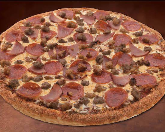 Order Large Meat Eaters Specialty Pizza food online from Hungry Howie's Pizza - McCall Rd. store, Englewood on bringmethat.com