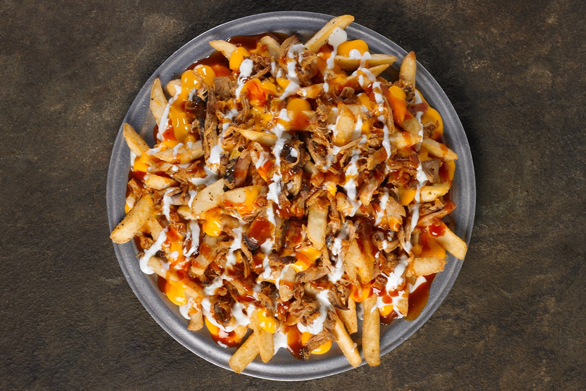 Order LOADED BBQ SHACK FRIES food online from Shane's Rib Shack store, Gainesville on bringmethat.com