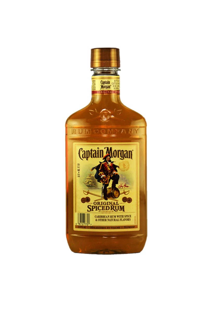 Order Captian Morgan Spiced Rum 375 ml. food online from Mirage Wine & Liquor store, Palm Springs on bringmethat.com