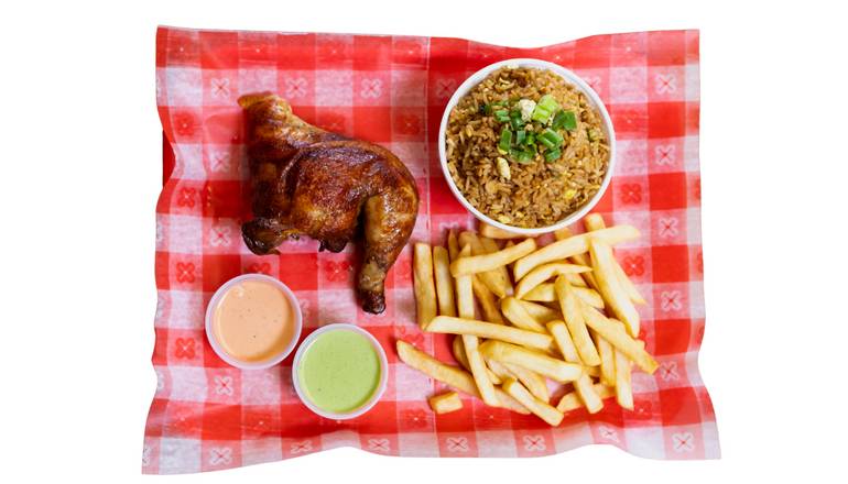 Order 1/4 Chicken - 1/4 Pollo food online from Quechua's Peruvian Rotisserie Chicken and Cuisine store, Camp Hill on bringmethat.com