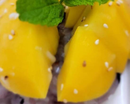 Order Mango with a Black Sticky Rice food online from Giin Thai Canteen store, Berkeley on bringmethat.com