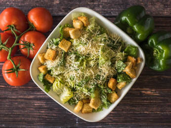 Order Caesar Salad food online from Pat Pizza & Pasta store, Holmes on bringmethat.com