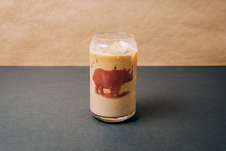 Order Iced Latte food online from Rhino Coffee store, Shreveport on bringmethat.com