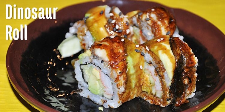 Order Dinosaur Roll. food online from Gorilla Sushi store, Chicago on bringmethat.com
