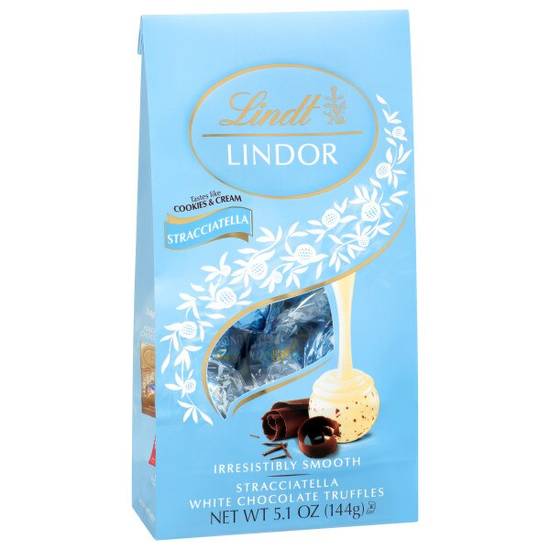 Order Lindt LINDOR Stracciatella White Chocolate Truffles, Chocolates with Smooth, Melting Truffle Center, 5.1 oz. Bag food online from Cvs store, WEST COVINA on bringmethat.com