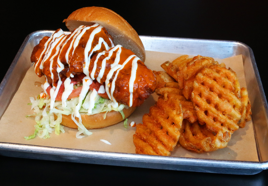 Order Buffalo Chicken Sandwich food online from The Red Barn Restaurant & Brewery store, Mount Prospect on bringmethat.com