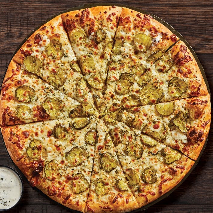 Order Pickle Pizza - Small food online from Fox's Pizza Den store, Parkhill on bringmethat.com