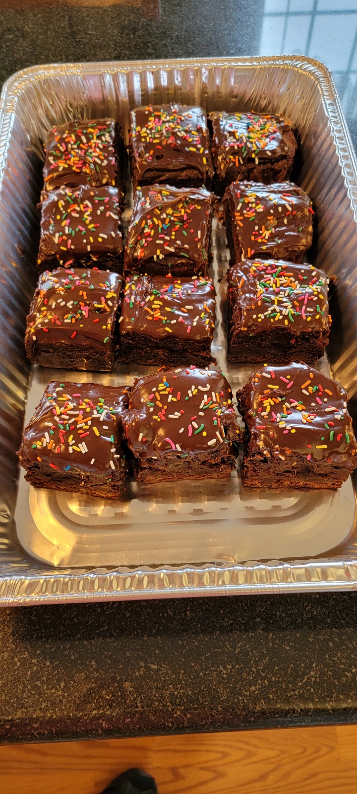 Order Ghirardelli Frosted Brownie Tray food online from Dj Pizzeria store, Spencerport on bringmethat.com