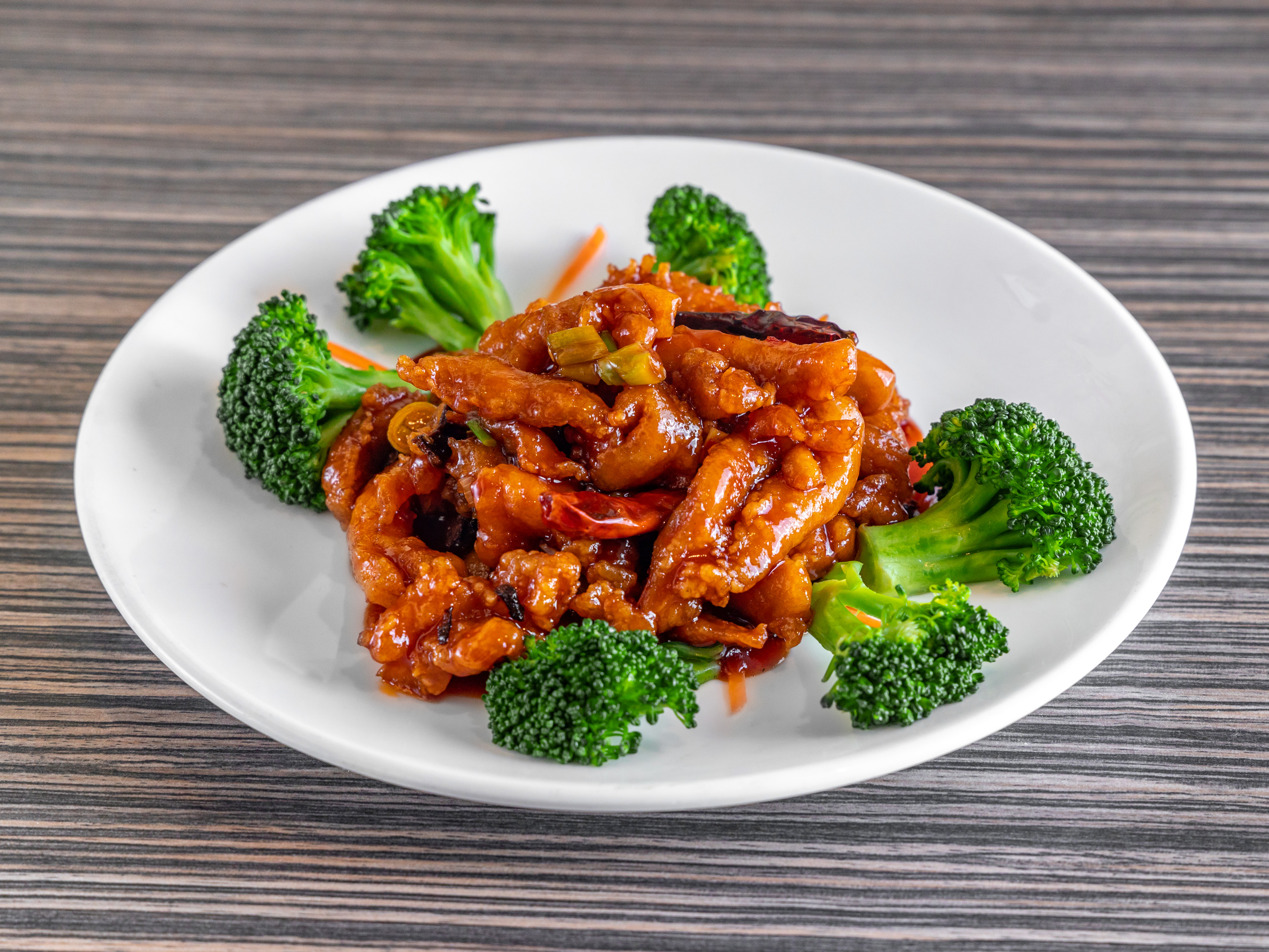 Order Orange Chicken food online from Twin dragon Chinese restaurant store, Los Angeles on bringmethat.com