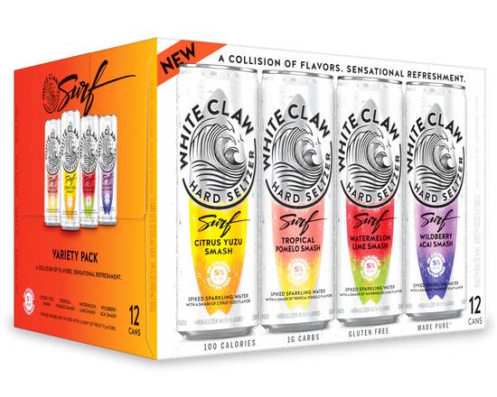 Order White Claw Surf Variety Pack 12 Pack food online from Chevron Extramile store, Atwater on bringmethat.com